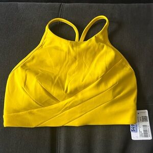 Vibrant Yellow Sports Bra LuLulemon Flow Y